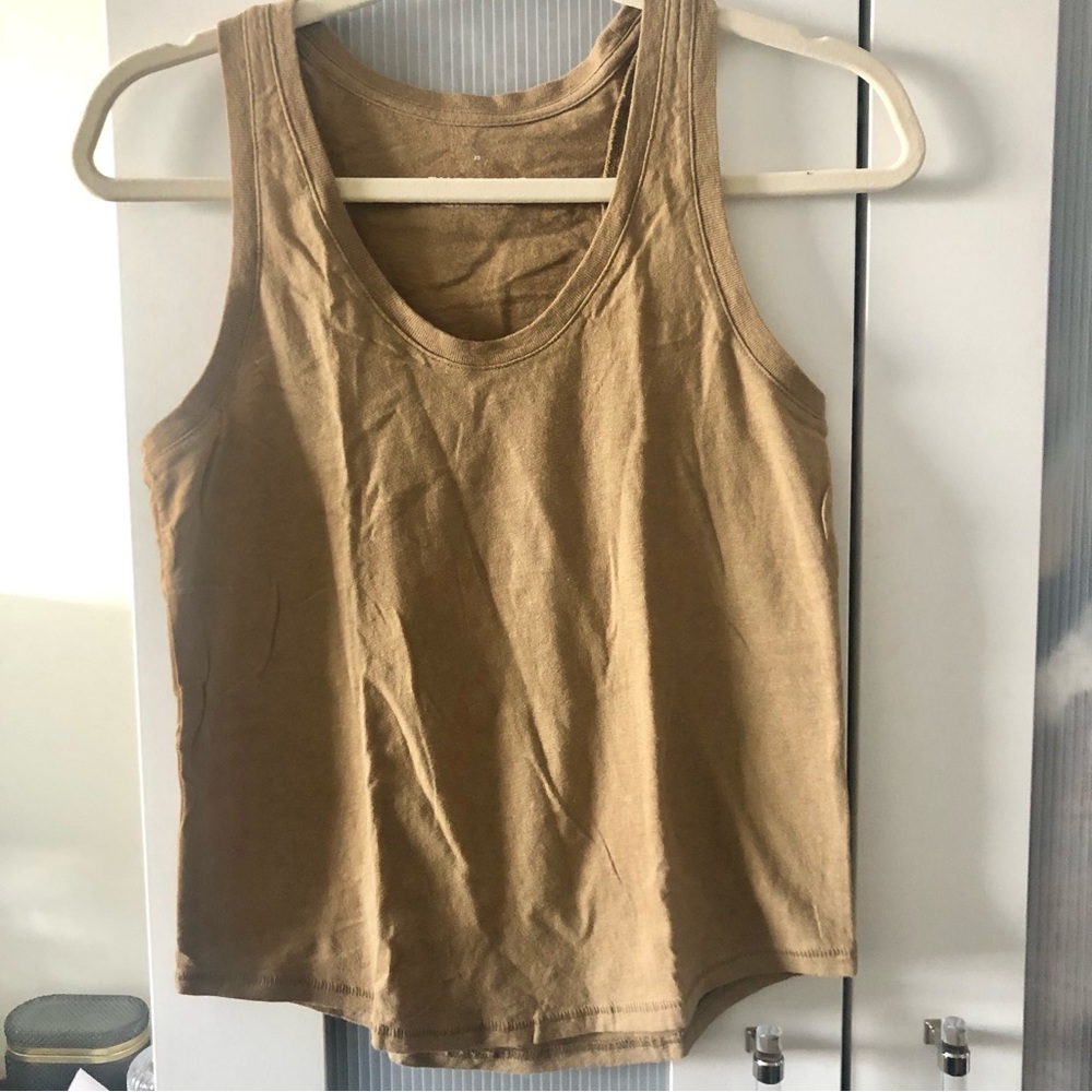 Everlane scoop neck tank.